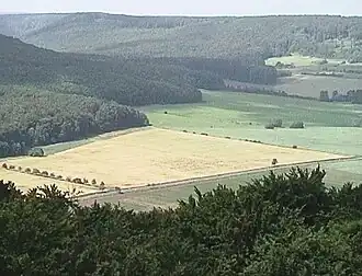 Blick von der Hasenburg zum Himberg