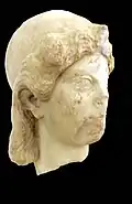 Kopf einer Athena-Statue, römische Kopie einer griechischen Bronzestatue