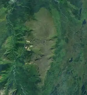 Satellitenbild der Heart Peaks (Mitte)