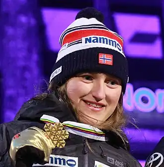 Heidi Dyhre Traaserud bei der Nordischen Ski-WM in Trondheim 2025