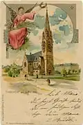 Bildpostkarte zur Einweihung der Friedenskirche 1899