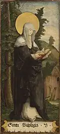 6. Heilige Walburga (li. Standflügel, Pendant Heilige Eulalia)