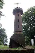 Der aus Resten des Klosters 1885/1886 aufgebaute Heiligenbergturm