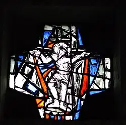 Modernes Bleiglasfenster