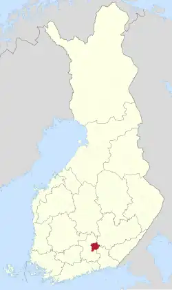 Lage von Heinola in Finnland