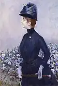 Lady with Flowers, Öl auf Leinwand, 1910