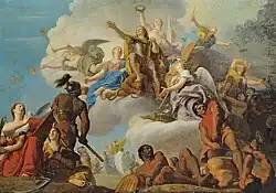 Schlacht von Almança, (1714) – Dekoration Schloss Chanteloup (Tours, Musée des Beaux-arts)