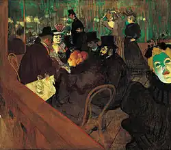 Au Moulin Rouge von Henri de Toulouse-Lautrec; 1892/1895; Art Institute of Chicago