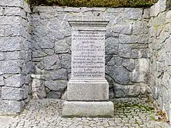 Gedenkstein für Christian Prinz in Ober-Laudenbach