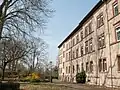 Südflügel mit Blick ins Arboretum Heppenheim an der Bergstraße