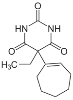 Struktur von Heptabarbital