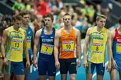 Fabian Rosenquist (rechts, Nr.&nbsp;8) – Rang&nbsp;neunzehn