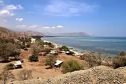 Blick auf Pasir Putih in Richtung Bucht von Hera