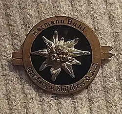 Bergführer-Abzeichen von Hermann Buhl