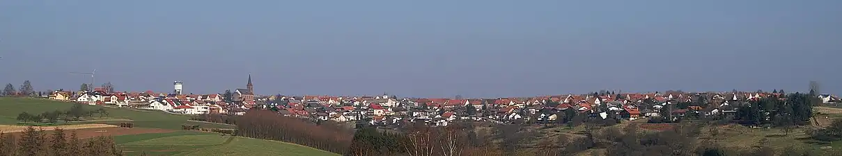 Sicht auf den Ort vom Lichtenberger Hof aus