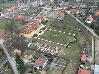 Herrenhaus Kleßen mit Park und Wirtschaftshof (links)