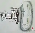 Lageplan der ehemaligen Burg