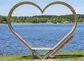 Herz mit Blick auf See