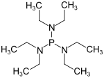 Strukturformel von Tris(diethylamino)phosphin