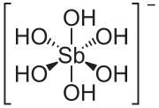 Hexahydroxidoantimonat(V)-Ion
