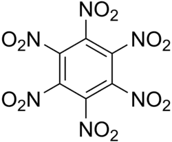 Struktur von Hexanitrobenzol