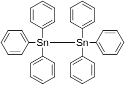 Strukturformel von Hexaphenyldistannan