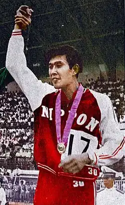 Hidehiko Tomizawa (hier als Dritter bei den Asienspielen 1970) kam auf den neunzehnten&nbsp;Platz