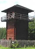 2009 abgebrannter Limeswachturm