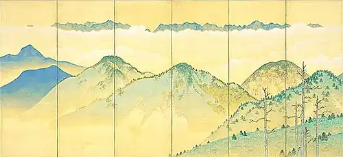 Klarer Herbst in hohen Bergen