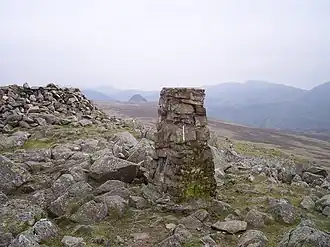 Der trigonometrische Punkt auf dem High Raise