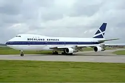 Boeing 747-100 der Highland Express Airways