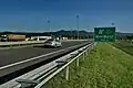 Die Ausfahrt Novi Marof im Verlauf der A4.