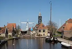 Schleuse, Zugbrücke und Schleusenhaus