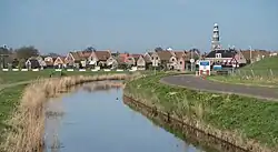 Hindeloopen, Blick auf die Stadt beim Sudersewei