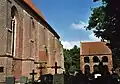 Spätgotische Dorfkirche mit romanischem Glockenhaus in Hinte