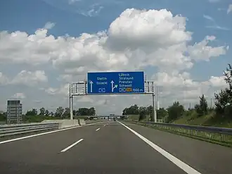 Die A 11 am Kreuz Uckermark