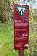 Hinweisschild auf das Naturschutzgebiet