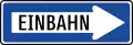 10: Einbahnstraße (Fahrtrichtung rechts)