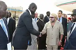 Deng mit König Mohamed VI. von Marokko