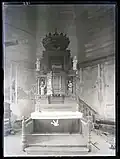 Historische Aufnahme des Kanzelaltars von 1898 von Wilhelm Weimar