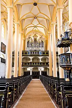 Historischer Orgelprospekt der Seuffert Orgel von 1751 in St. Vitus, Iphofen