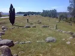 Blick auf das Gräberfeld