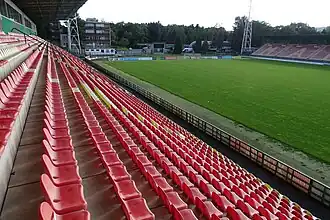 Das Stadion Na Litavce (Juli 2021)