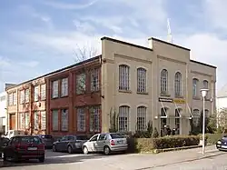 Kaffeerösterei Hagen in der Christophstraße 13 im Gebäude der ehemaligen Schuhmaschinenfabrik Maier-Remshardt