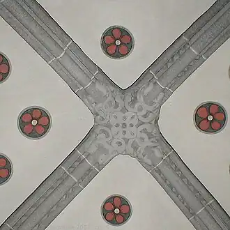 1225: Maurischer Schlussstein im Turmchor (13. Jahrhundert)