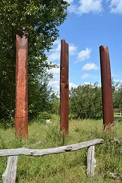 Eingang zum Kulturpfad „Steine ohne Grenzen“