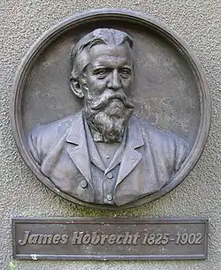 Gedenktafel für James Hobrecht in Hobrechtsfelde