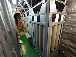 Ein Teil der Atemluft-Hochdruckspeicherflaschen der Nordic