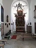 Innenraum der Burgkirche Hl. Johann Nepomuk