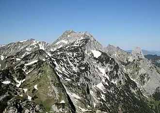 Ostansicht der Ammergauer Hochplatte